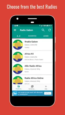 Gabon Radio Live android App screenshot 7